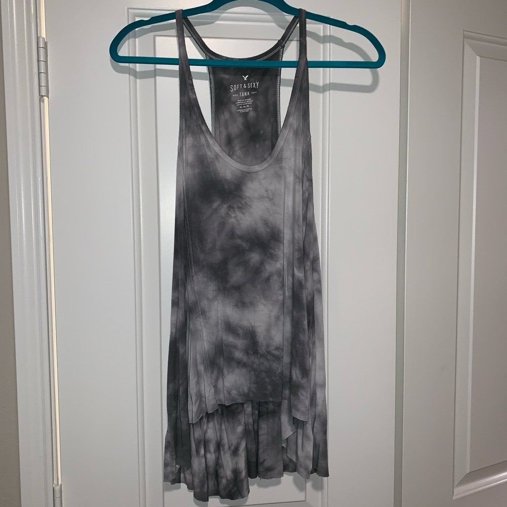 Gray Tye-Dye Tank